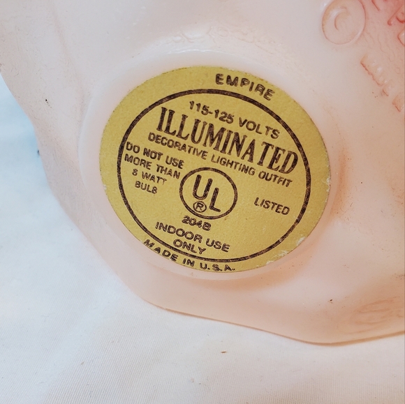 Santa Claus Vintage 1968 Empire Plastic Blow Mold Lighted Plug-in Santa Figure - Picture 7 of 10